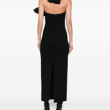 Abito senza spalline cato in nero Khaite - donna 