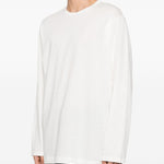 T-shirt a maniche lunghe in bainco Yohji yamamoto - uomo 