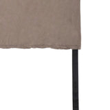 T-shirt con orlo a taglio vivo in beige Rick owens drkshdw - uomo 