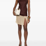 Gonna mini copricostume in dorato Missoni - donna 