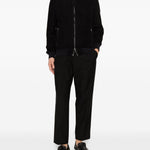 Pantaloni a pieghe albert in nero Grayed - uomo 