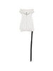 Gilet con cappuccio e zip in bianco Rick owens drkshdw - uomo