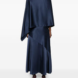 Abito drappeggiato calante in blu Maxmara weekend - donna 