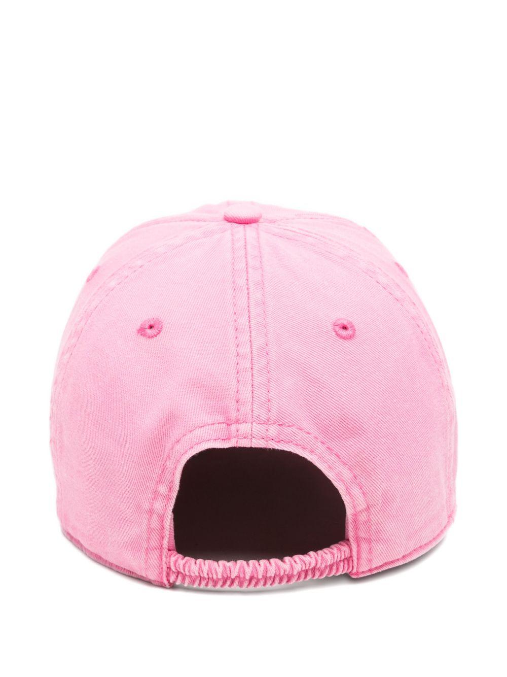 Cappello da baseball con logo in rosa The attico - donna 