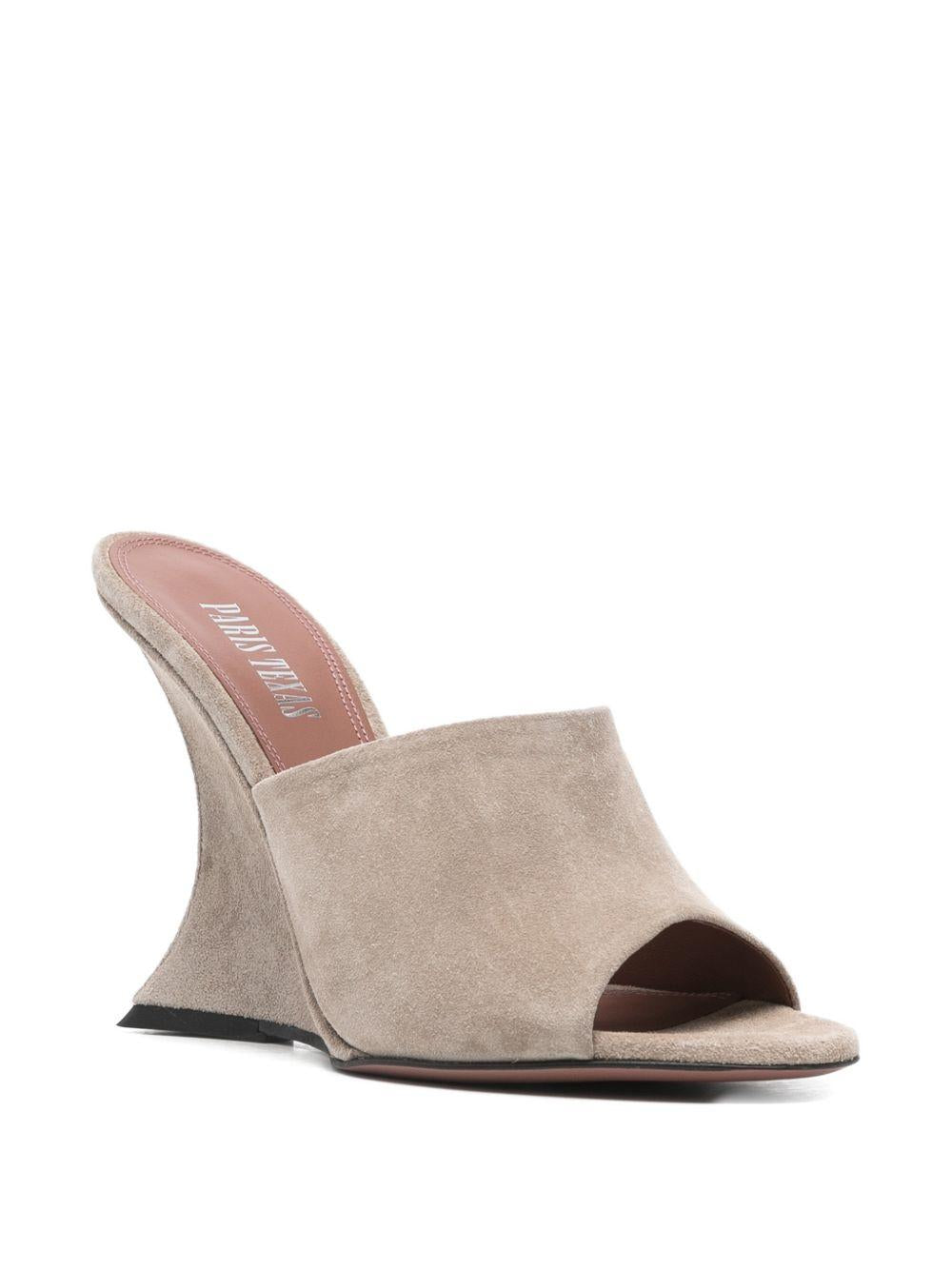 Mules nina in grigio taupe Paris texas - donna 