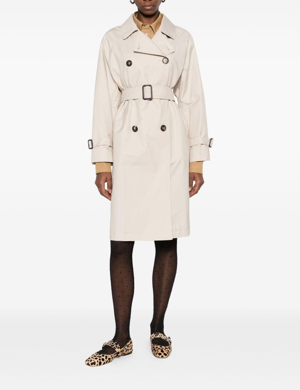 Trench con cintura in avorio Max Mara the cube - donna 