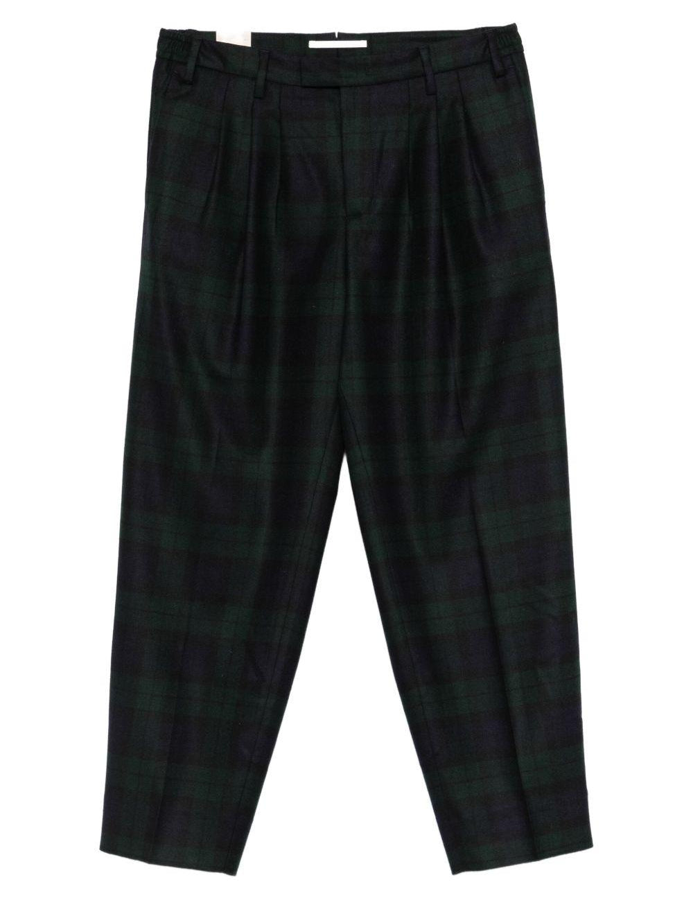 Pantaloni con pieghe frontali in blu e verde Briglia 1949 - uomo 
