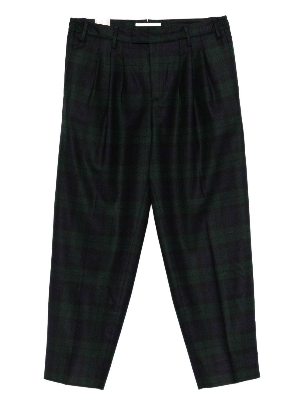 Pantaloni con pieghe frontali in blu e verde Briglia 1949 - uomo 