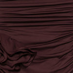 Costume da bagno con dettagli floreali ruches in bordeaux Magda butrym - donna 