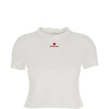 T-shirt con logo in marrone Shushu/tong - donna 