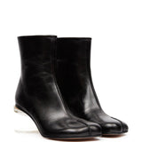 Stivaletti con tacco largo in nero Mm6 maison margiela - donna 