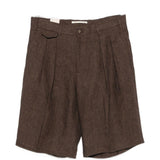 Pantaloncini con dettagli a pieghe in marrone Briglia 1949 - uomo 