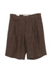 Pantaloncini con dettagli a pieghe in marrone Briglia 1949 - uomo