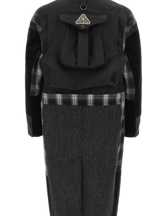 Cappotto patchwork Filson in nero  Junya Watanabe - uomo 
