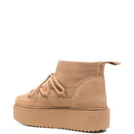 Stivaletti con plateau in beige Inuikii - donna 