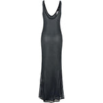 Abito lungo con decorazione in nero Venuja - donna 