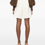 Shorts sartoriali con cintura in bianco R2w - donna 