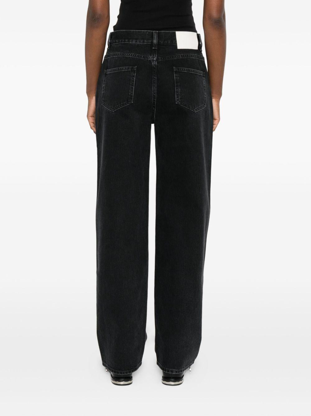 Jeans di cotone in grigio Loulou de saison - donna 