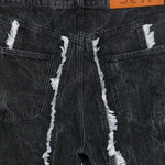 Jeans rayne a gamba ampia in grigio Sefr - uomo 