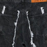 Jeans rayne a gamba ampia in grigio Sefr - uomo 