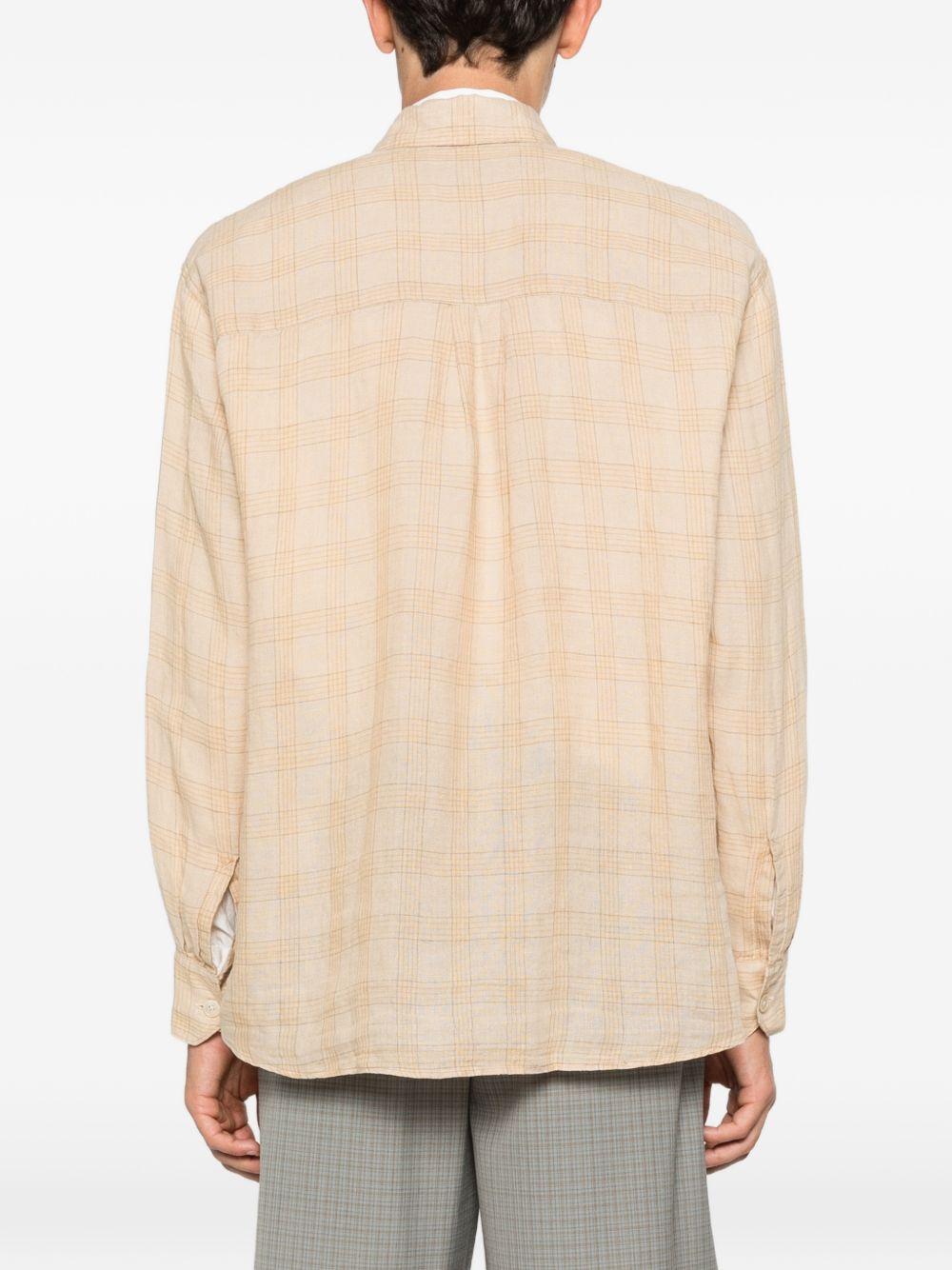 Camicia a righe above in beige Our legacy - uomo 