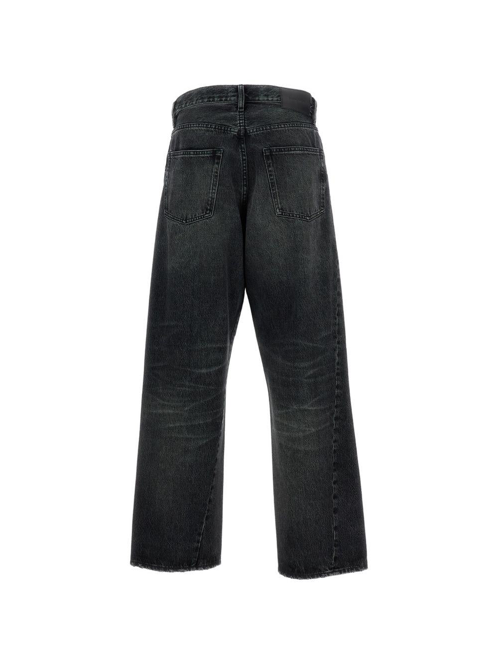 Jeans a gamba larga con cinque tasche in nero Sunflower - uomo 