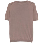 T-shirt a maniche corte con scollo girocollo in marrone Kangra - uomo 