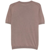 T-shirt a maniche corte con scollo girocollo in marrone Kangra - uomo 