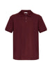 Polo con dettaglio a righe in piquet in rosso Moncler - uomo