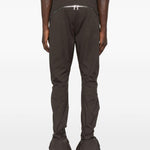 Pantaloni con zip in marrone Rick owens - uomo 