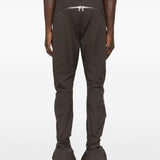 Pantaloni con zip in marrone Rick owens - uomo 