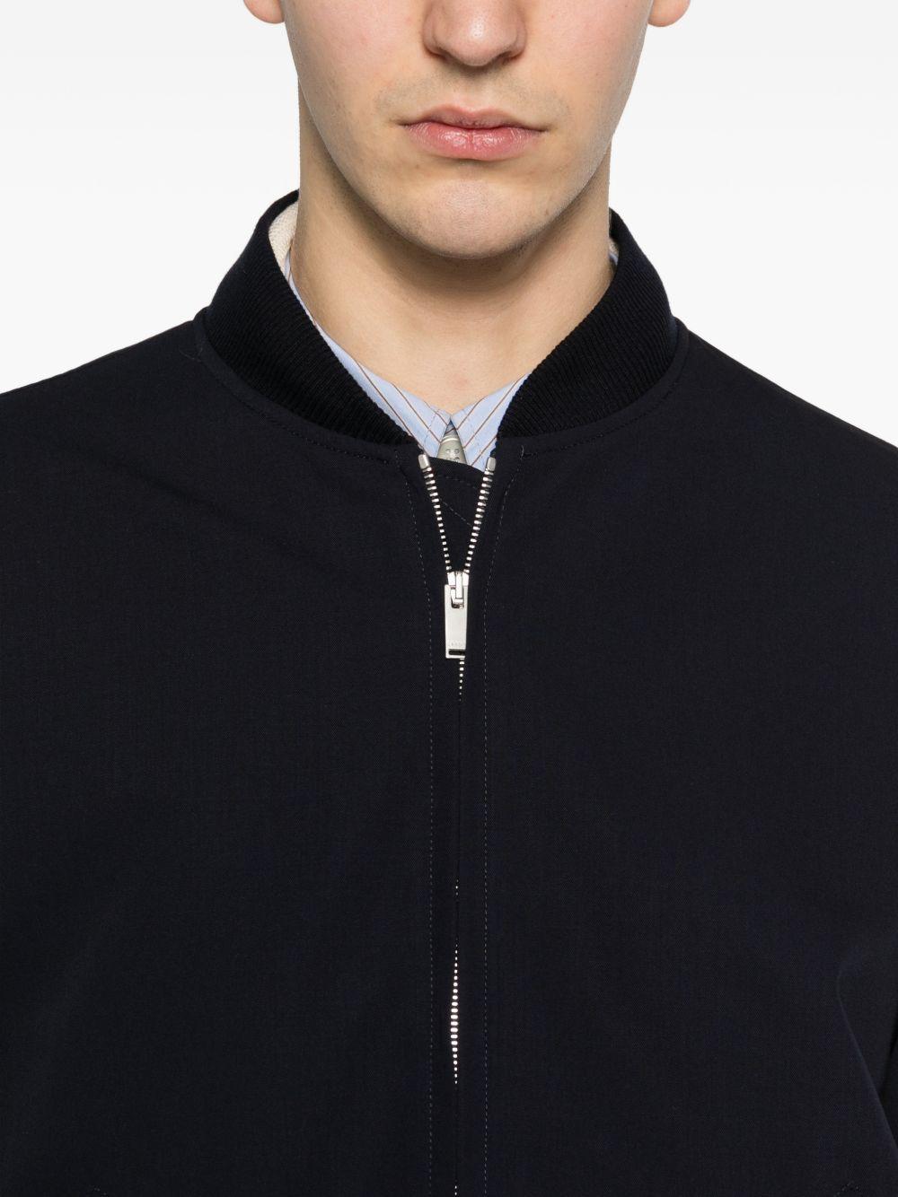 Bomber con zip in blu navy Lardini - uomo 