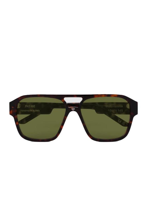 Occhiali da sole in acetato in marrone Face.hide - unisex<BR/><BR/> 