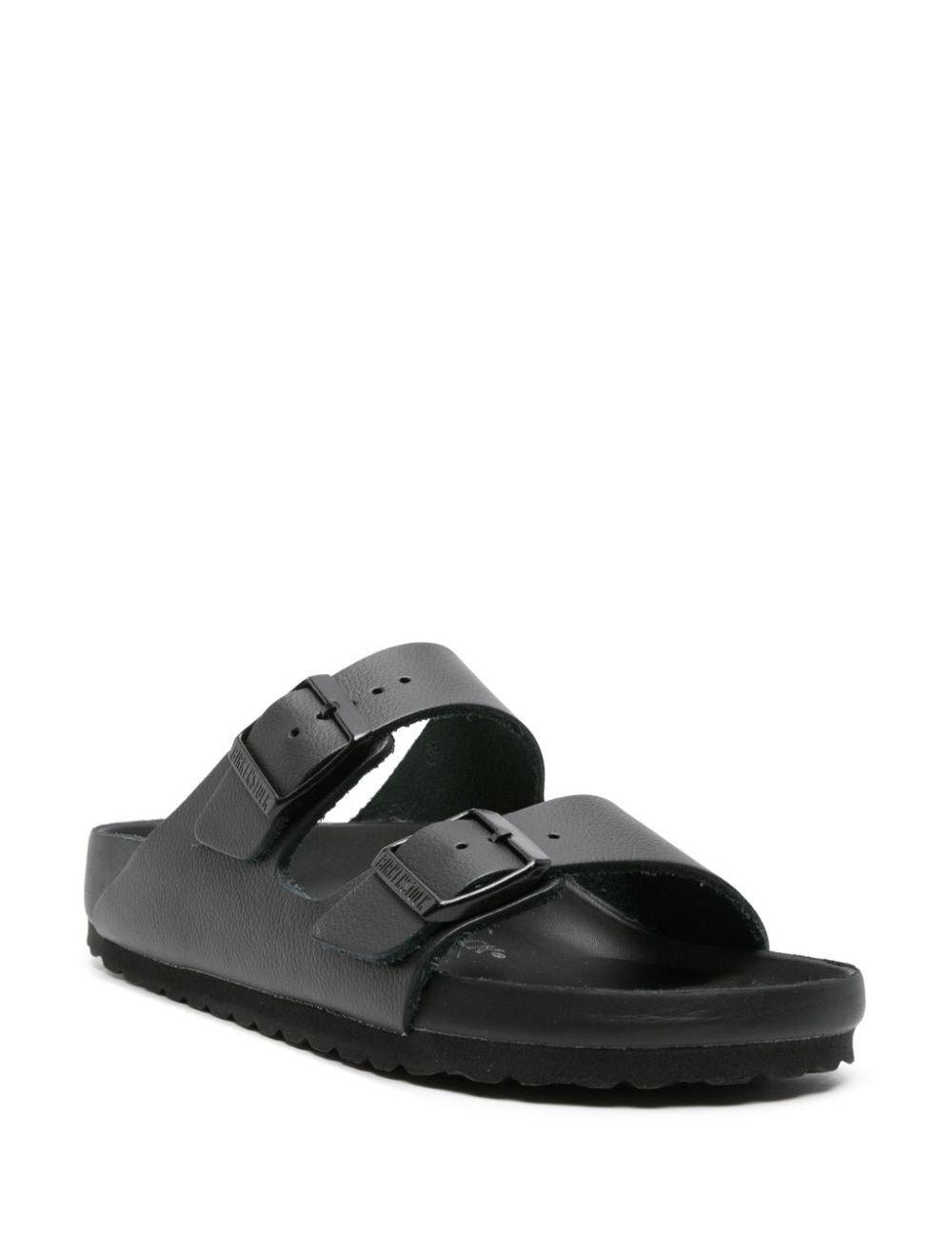 Ciabatte Arizona in pelle in nero Birkenstock - unisex 