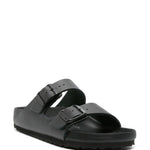 Ciabatte Arizona in pelle in nero Birkenstock - unisex 