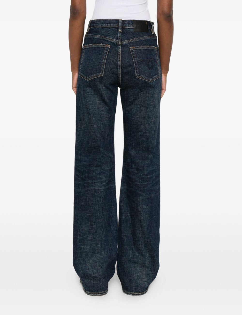 Jeans a vita alta in blu R13 - donna 