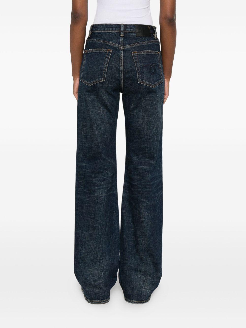 Jeans a vita alta in blu R13 - donna 