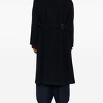 Cappotto con cappuccio in blu Yohji yamamoto - uomo 