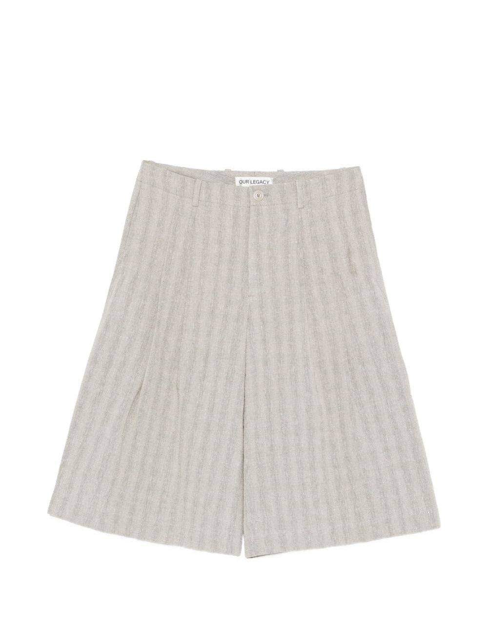 Pantaloncini Split in grigio Our legacy - uomo 