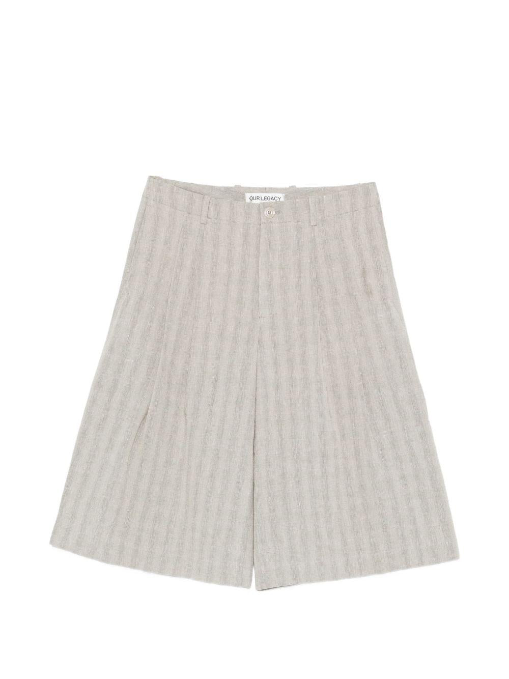 Pantaloncini Split in grigio Our legacy - uomo 