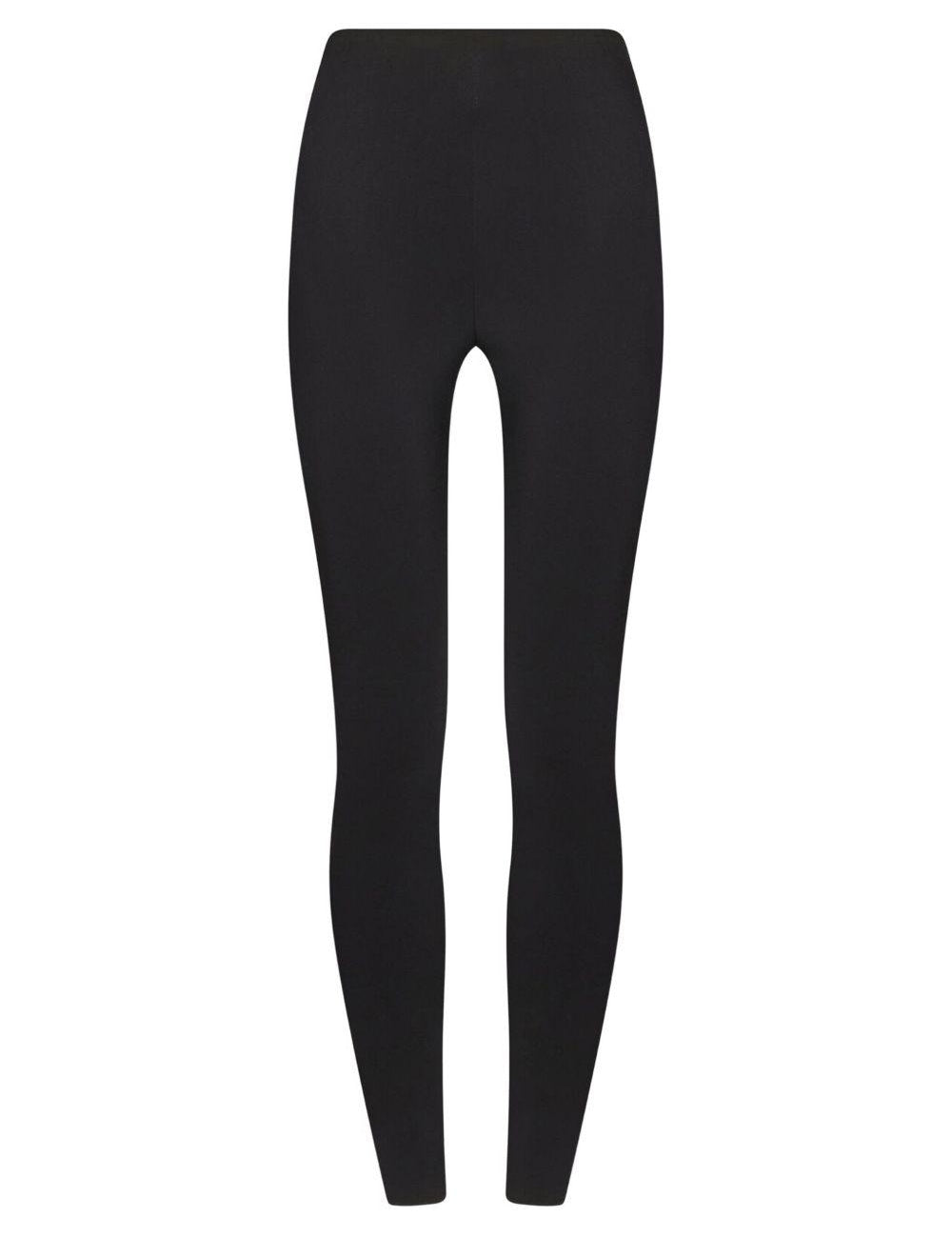 Leggings a vita alta in nero Wolford - donna 