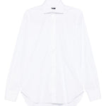 Camicia in cotone a maniche lunghe in bianco Barba - uomo 