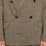 Blazer doppio petto halt in marrone Our legacy - uomo 