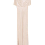 Abito lungo drappeggato con decorazione in beige Self-Portrait - donna 