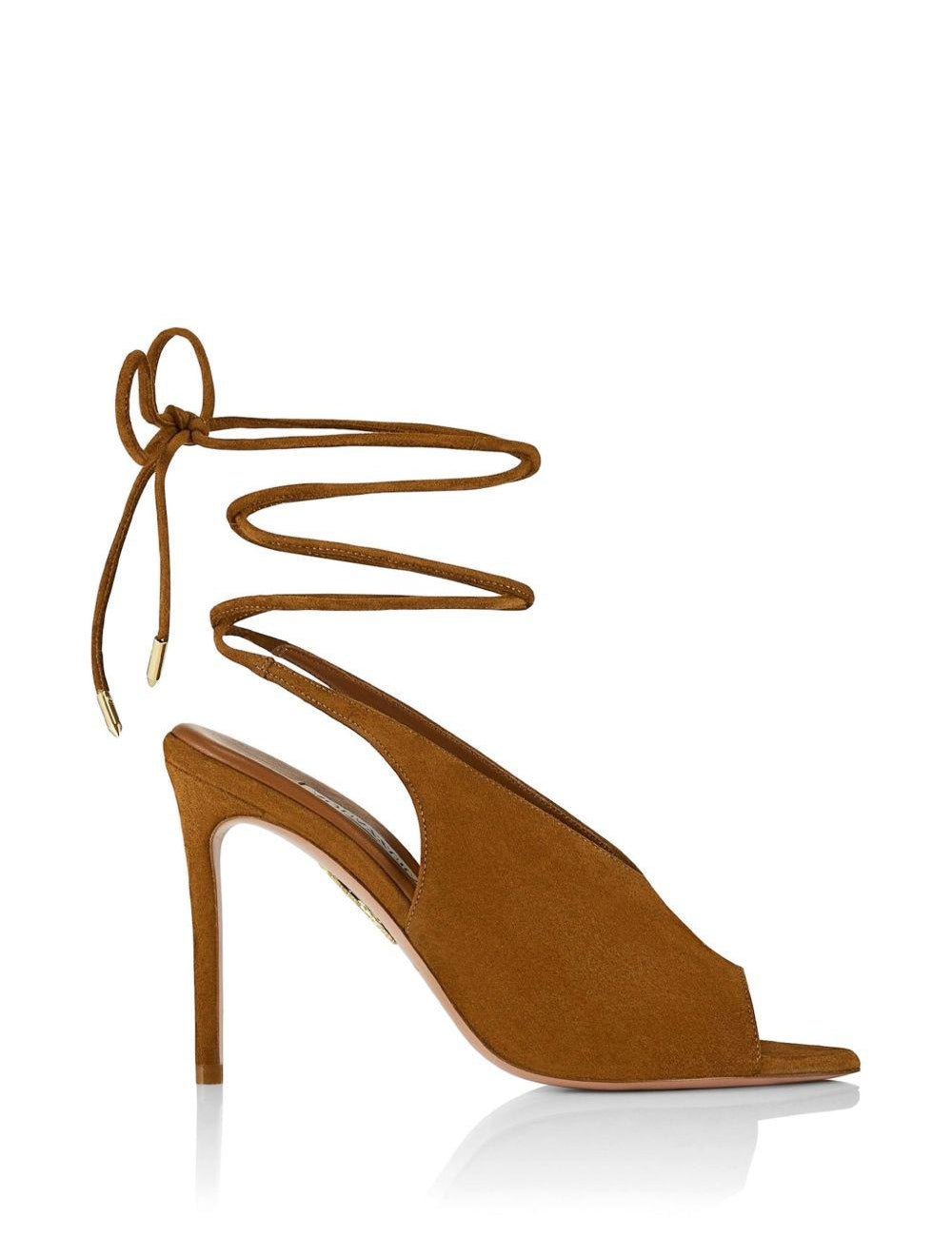 Sandali lais in marrone in marrone Aquazzura - donna 