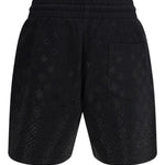 Pantaloncini con monogramma di cristallo in nero Casablanca - uomo 
