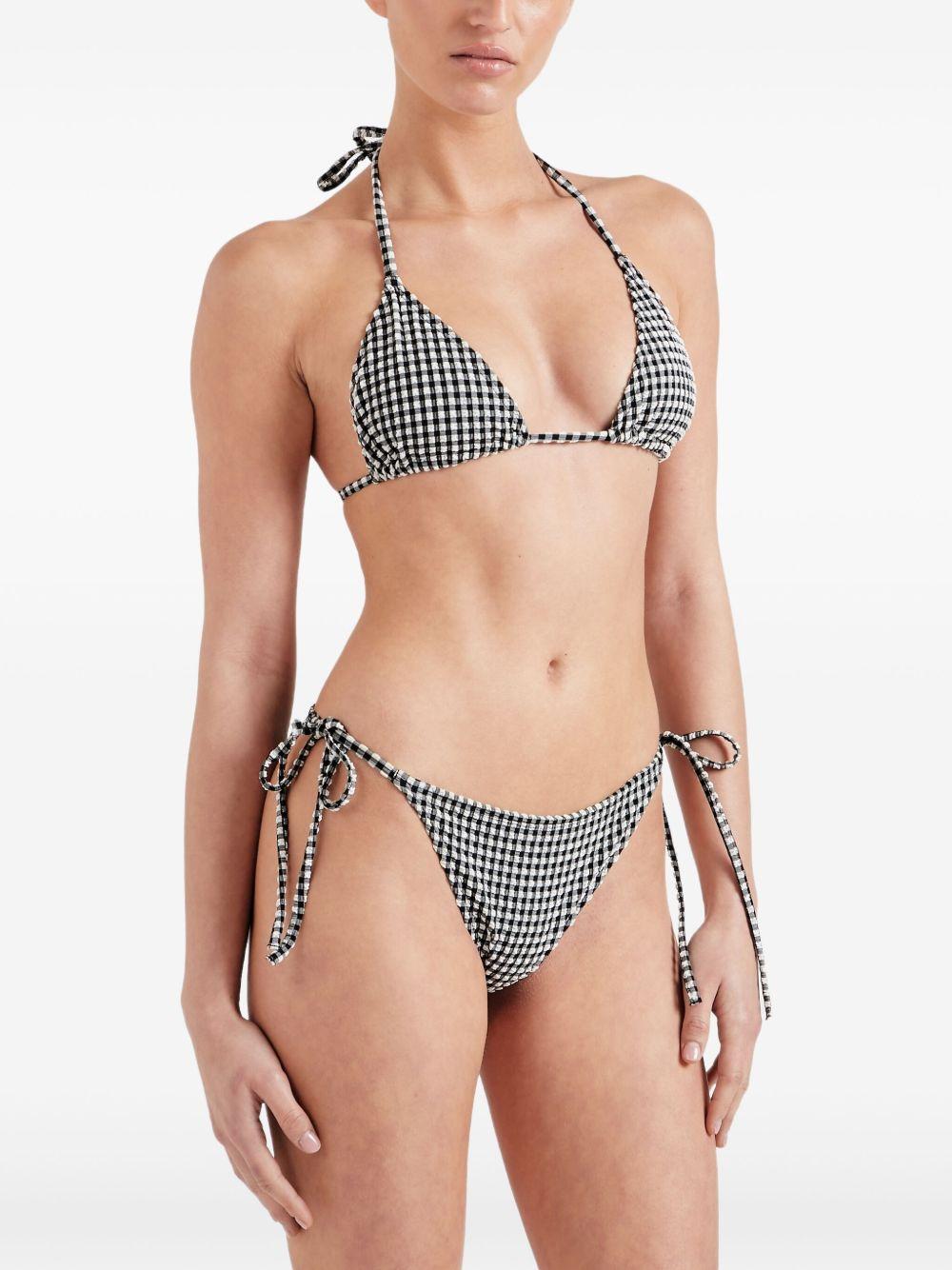 BIkini sabrina a quadri in bianco e nero Hunza G - donna 