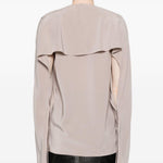 Blusa con ruches in grigio Helmut lang - donna 