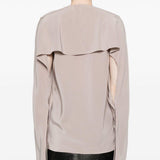 Blusa con ruches in grigio Helmut lang - donna 