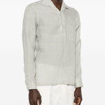 Camicia con taschino in grigio Lardini - uomo 
